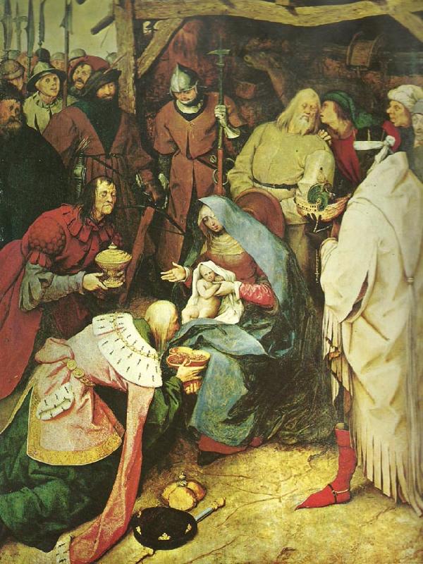 Pieter Bruegel konungarnas tillbedjan oil painting image
